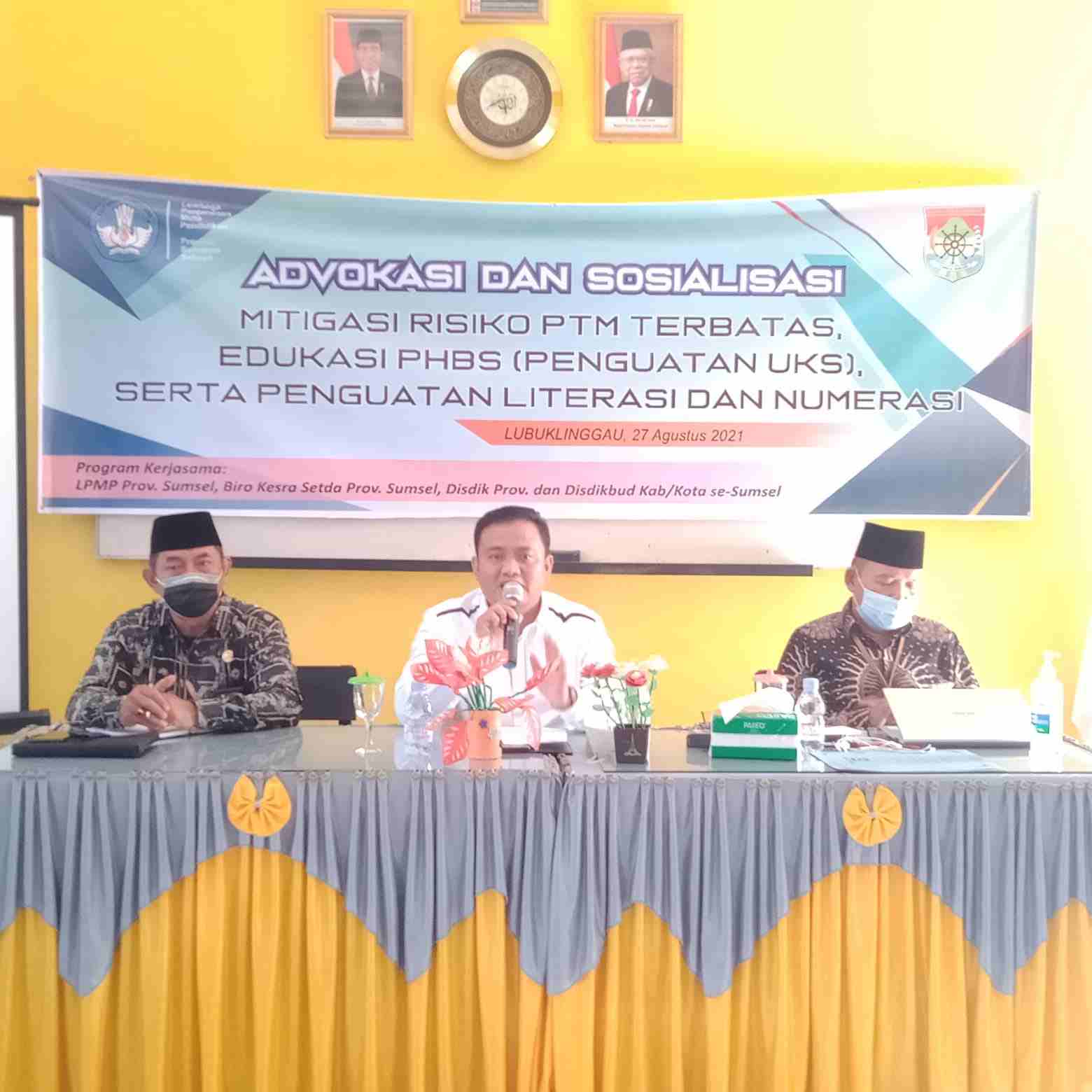 Bekerjasama dengan LPMP Sumsel, Disdikbud Lubuklinggau Sosialisasi Mitigasi Resiko PTM Terbatas