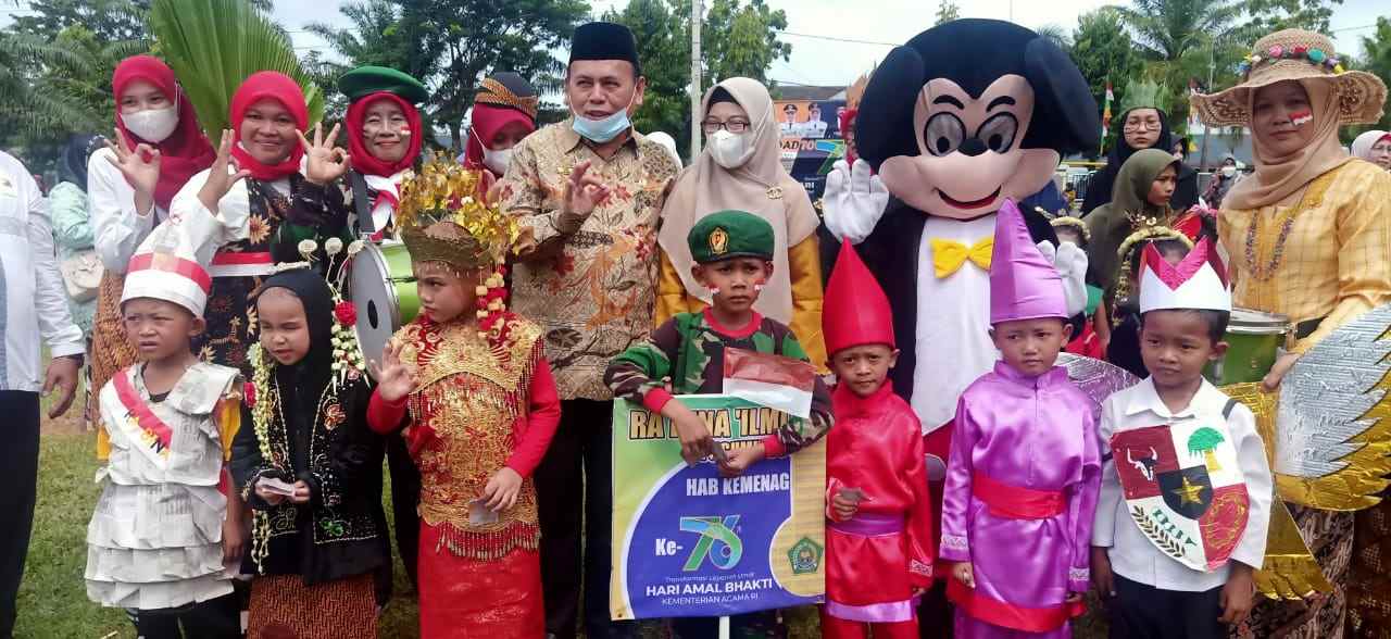 Anak-anak RA Bina Ilmi Antusias Ikuti Pawai