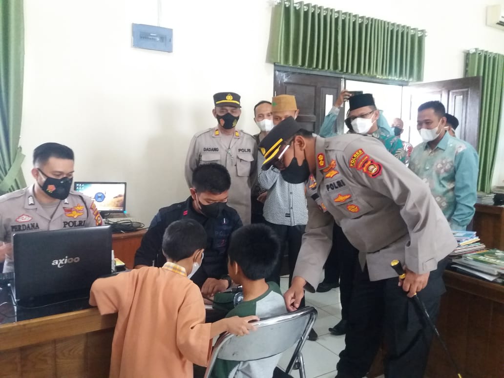 Polres, Kemenag dan PCNU Lubuklinggau Gelar Vaksinasi Booster 
