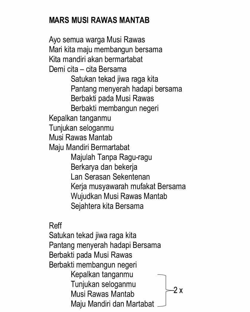 Mars Mura Mantab Mesti Dinyanyikan Dalam Setiap Kegiatan Bintang