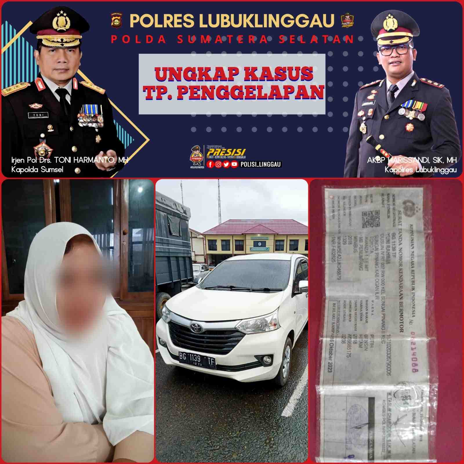 Gadaikan Mobil Rental, Rina Ditangkap Tim Macan