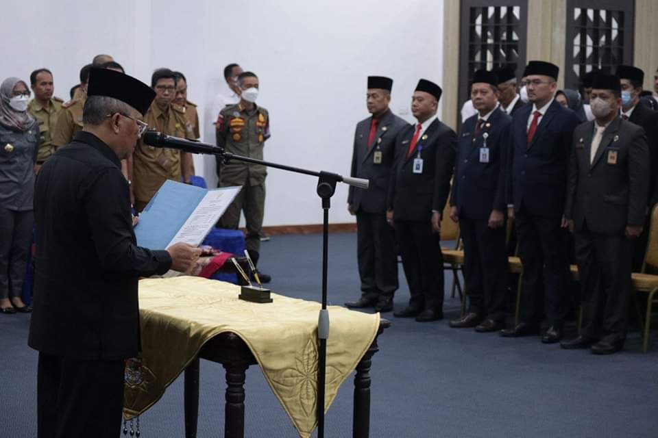 Wawako Lantik Sejumlah Pejabat di Lingkungan Pemkot Lubuklinggau