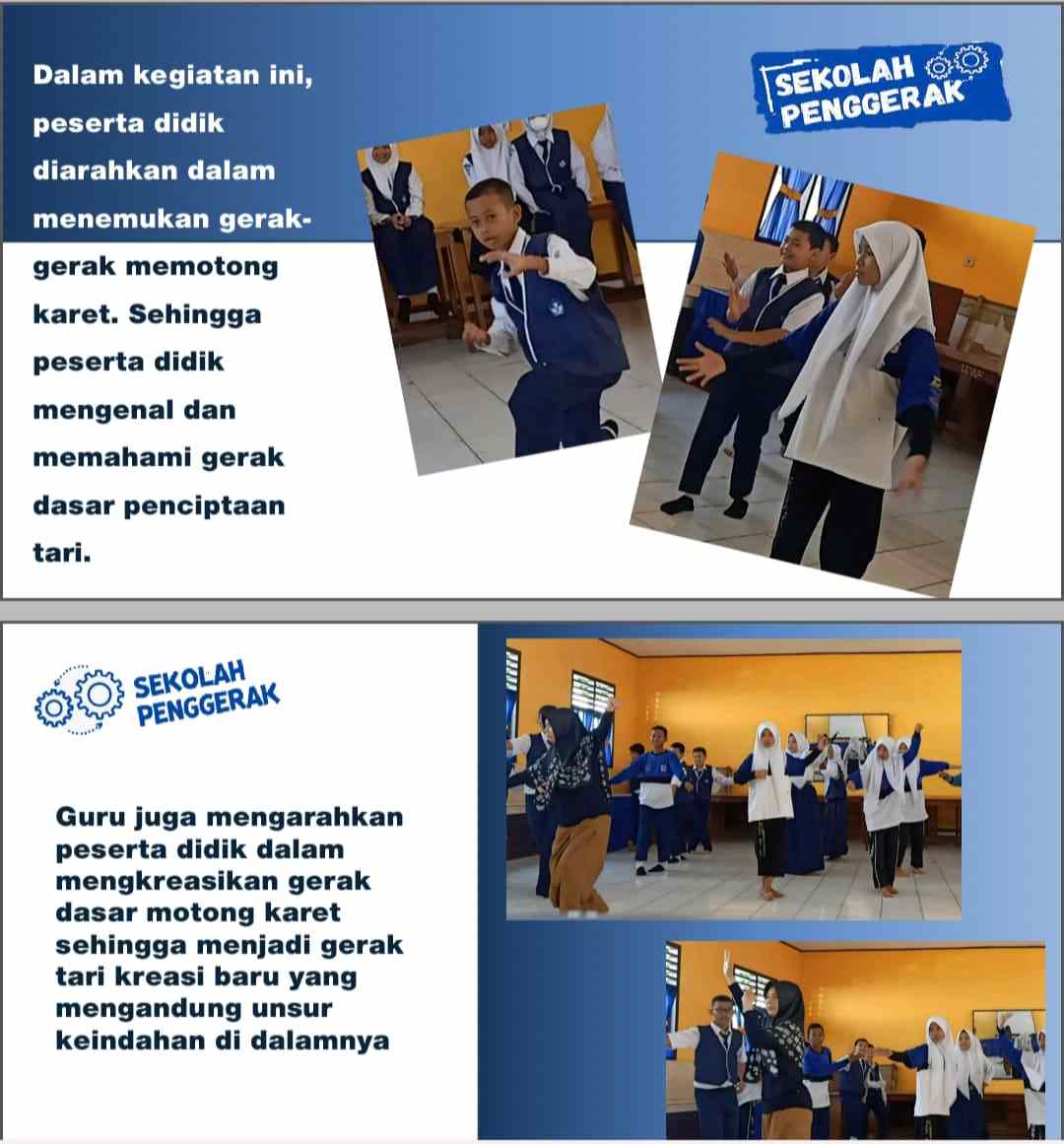 SMPN 13 Segera Luncurkan Tari Kreasi Motong Karet