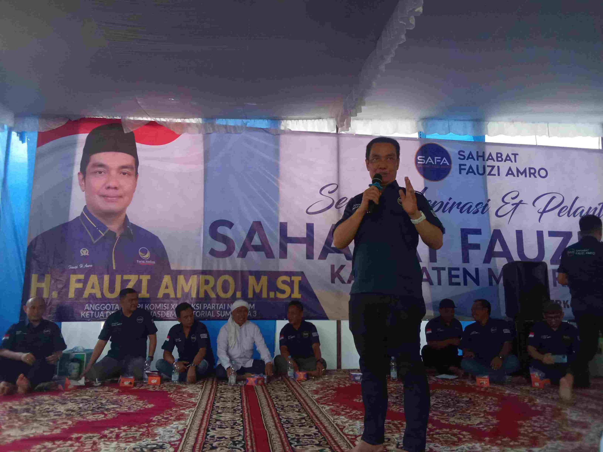 Lantik Sahabat Fauzi Amro, Fauzi Amro : Optimis DPR RI Dapat Dua Kursi