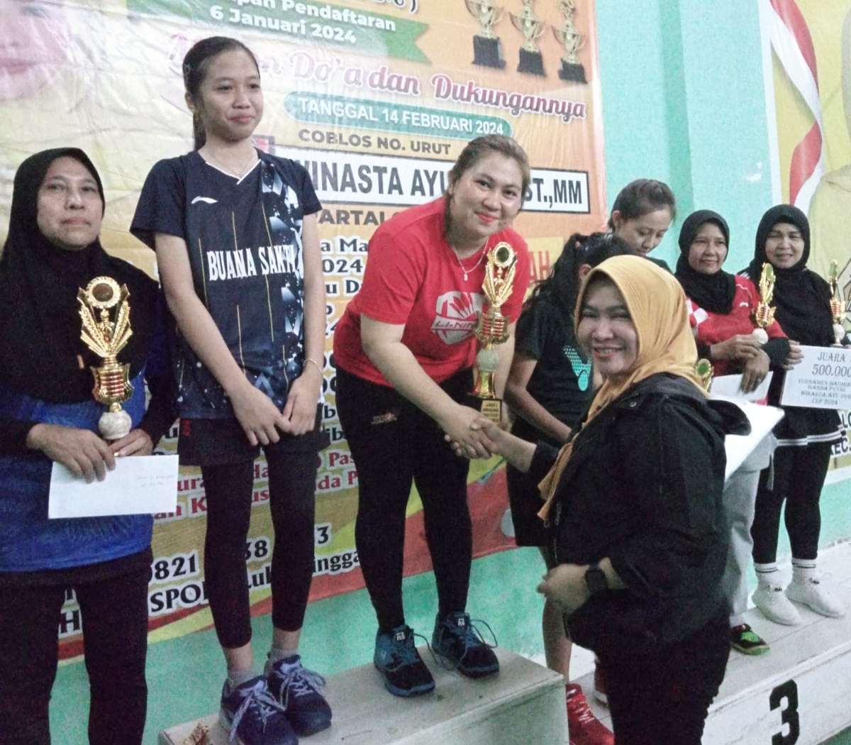 Caleg Golkar Winasta Ayu Duri Sukses Gelar Turnamen Badminton Tahun 2024